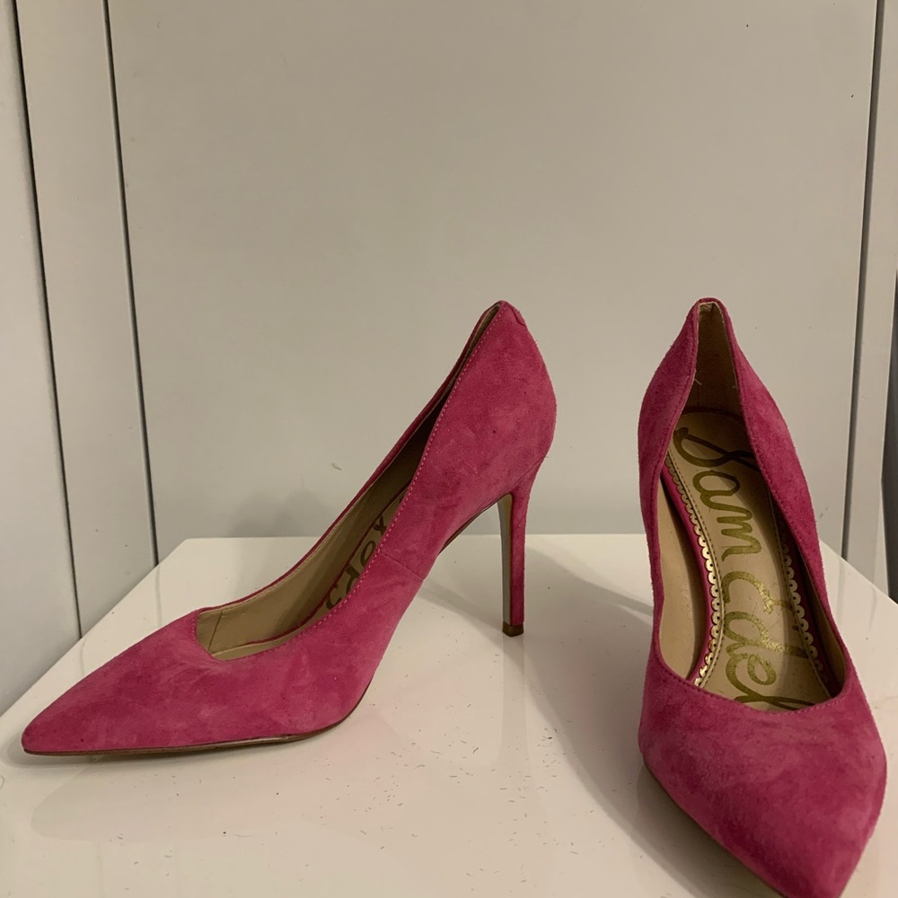 Nordstrom Pink Suede Heels
